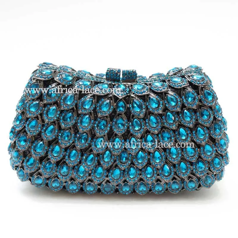 Luxury clutch evening bags Ladies crystal diamonds party bag
