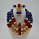 JW1011-1-1 Luxury handmade african Wedding Jewelry