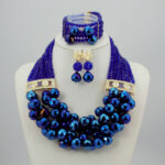 JW1013-5 Traditional Jewelry Set African Beads Jewelry Set for Wedding