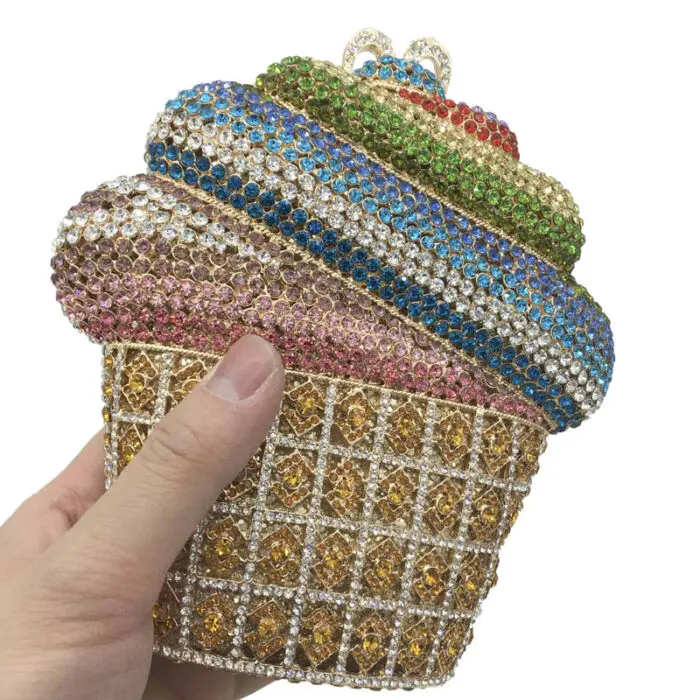 Luxury crystal clutch
