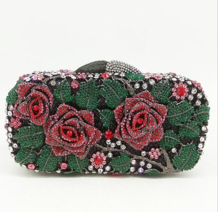 Luxury crystal evening clutch