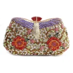 Women evening bag, crystal clutch bag CL208