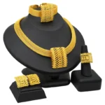 African fashion dubai gold jewelry set JD1139